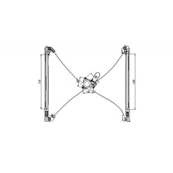 2000 Chrysler Town & Country Power Window Motor and Regulator Assembly Front Left TYC 660144 image 1 of 1