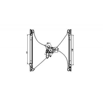 2007 Dodge Caravan Power Window Motor and Regulator Assembly Front Left TYC 660148 image 1 of 1