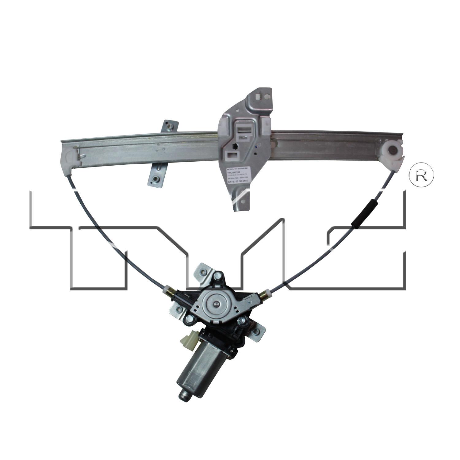 TYC 660163 - Power Window Motor and Regulator Assembly TYC 660163 Power Window Motor and Regulator Assembly product image 1 of 3