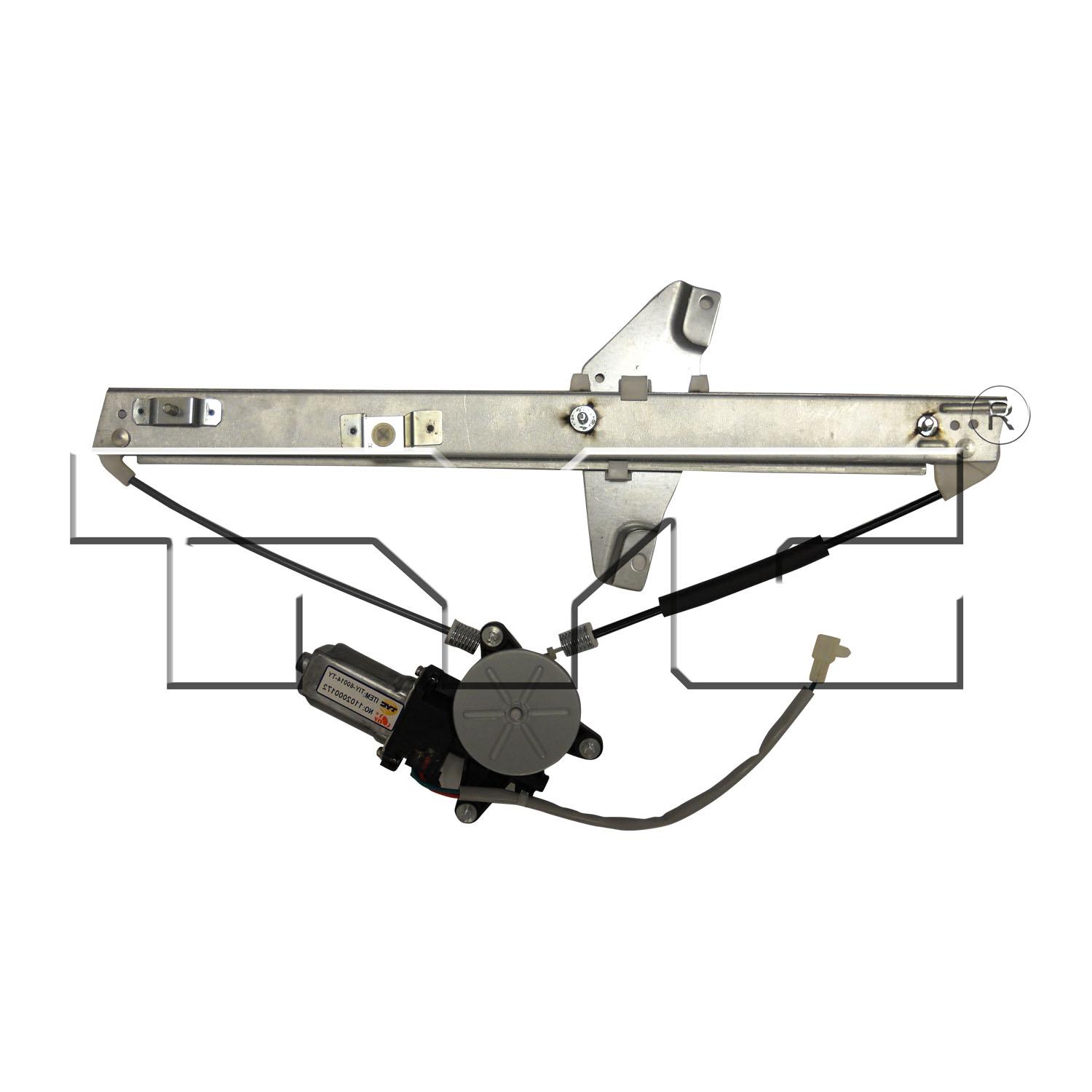 TYC 660190 - Power Window Motor and Regulator Assembly TYC 660190 Power Window Motor and Regulator Assembly product image 2 of 2