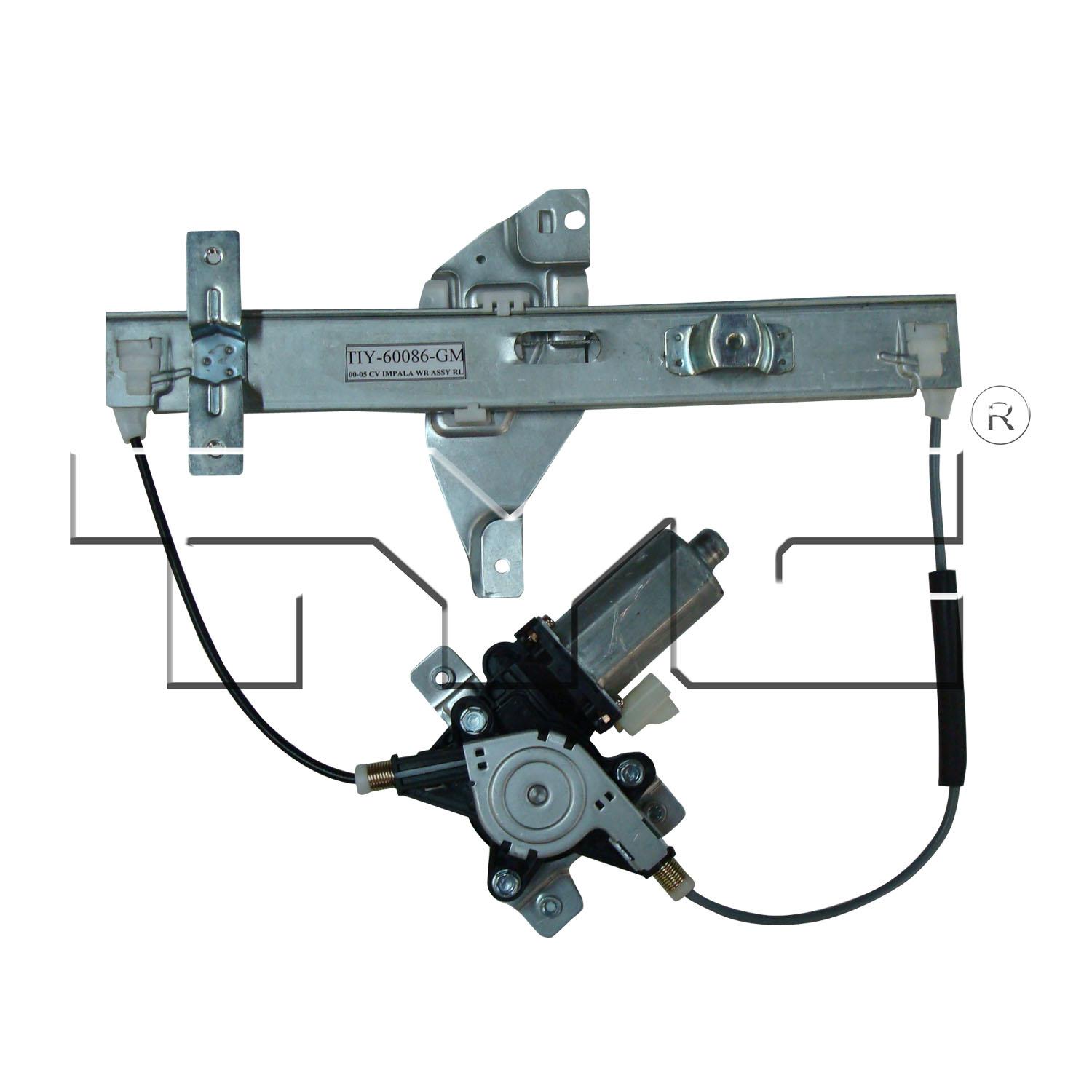 TYC 660222 - Power Window Motor and Regulator Assembly TYC 660222 Power Window Motor and Regulator Assembly product image 1 of 3