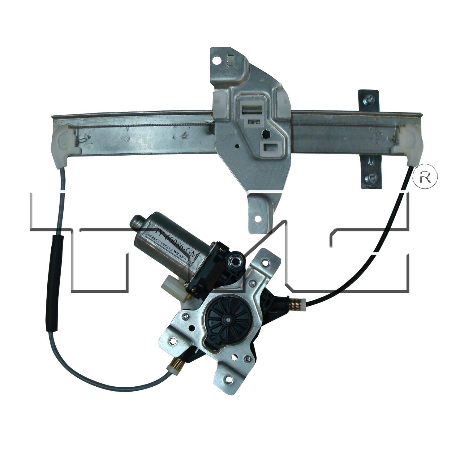 TYC 660222 - Power Window Motor and Regulator Assembly TYC 660222 Power Window Motor and Regulator Assembly product image 2 of 3