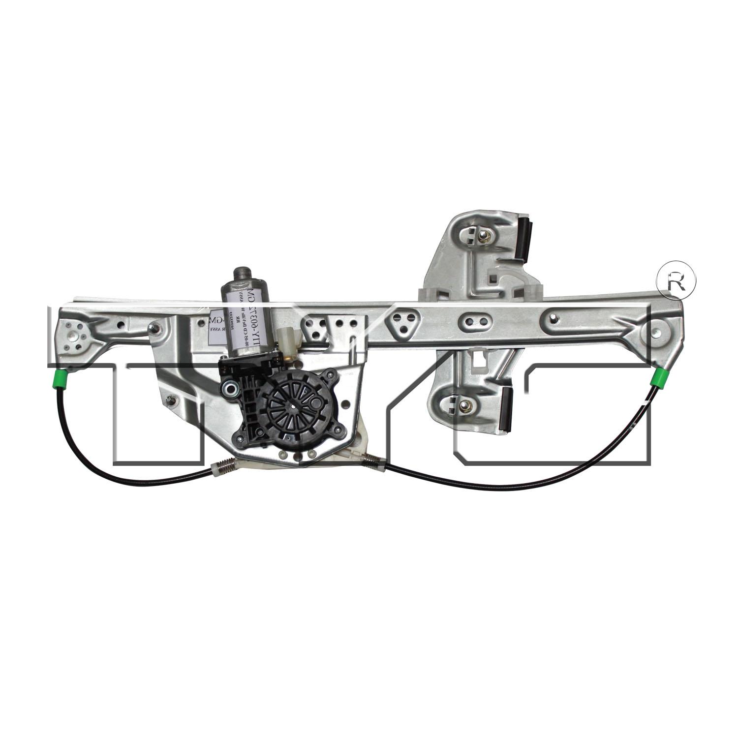 TYC 660266 Power Window Motor and Regulator Assembly product image 1 of 3
