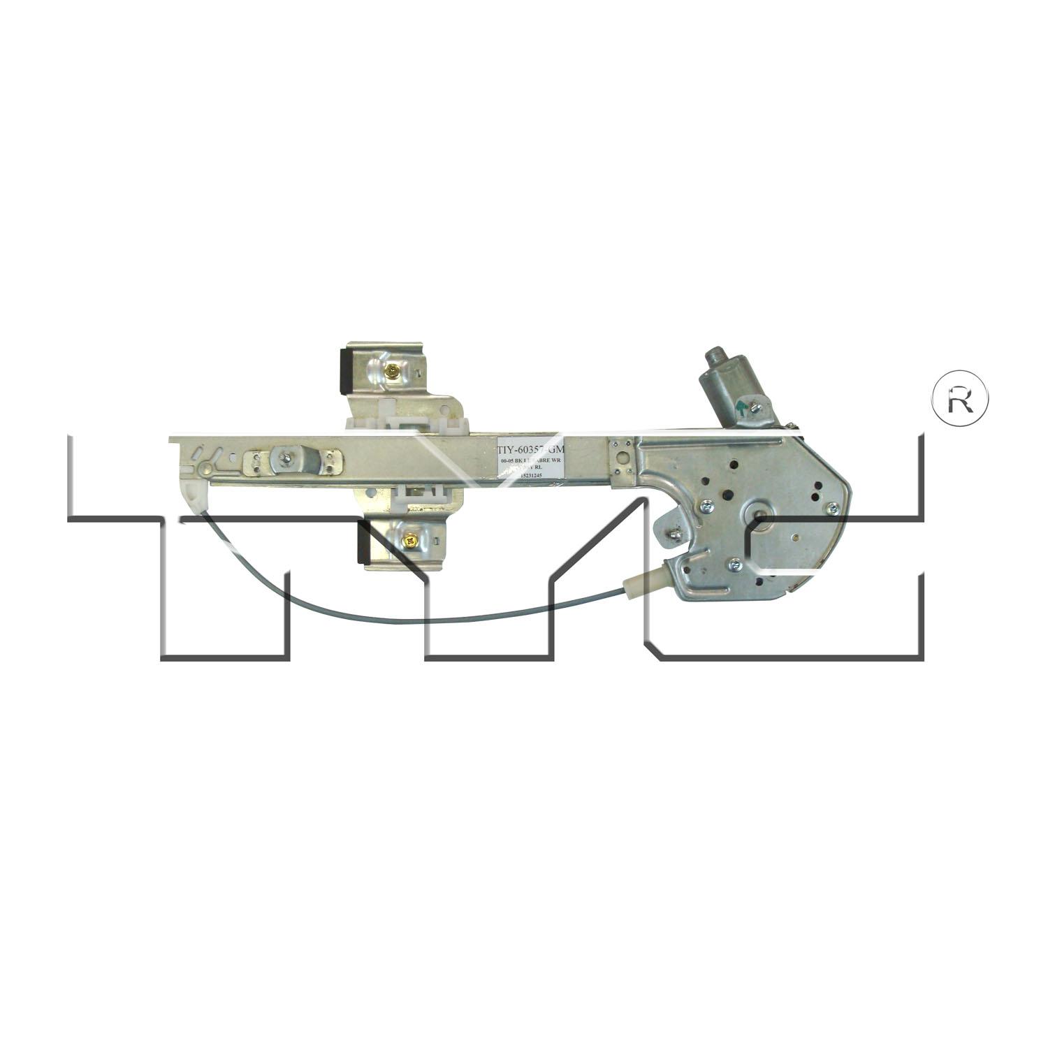 TYC 660276 - Power Window Motor and Regulator Assembly TYC 660276 Power Window Motor and Regulator Assembly product image 2 of 3