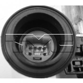 2012 Toyota Tacoma Power Window Motor and Regulator Assembly Front Left TYC 660290 image 3 of 3