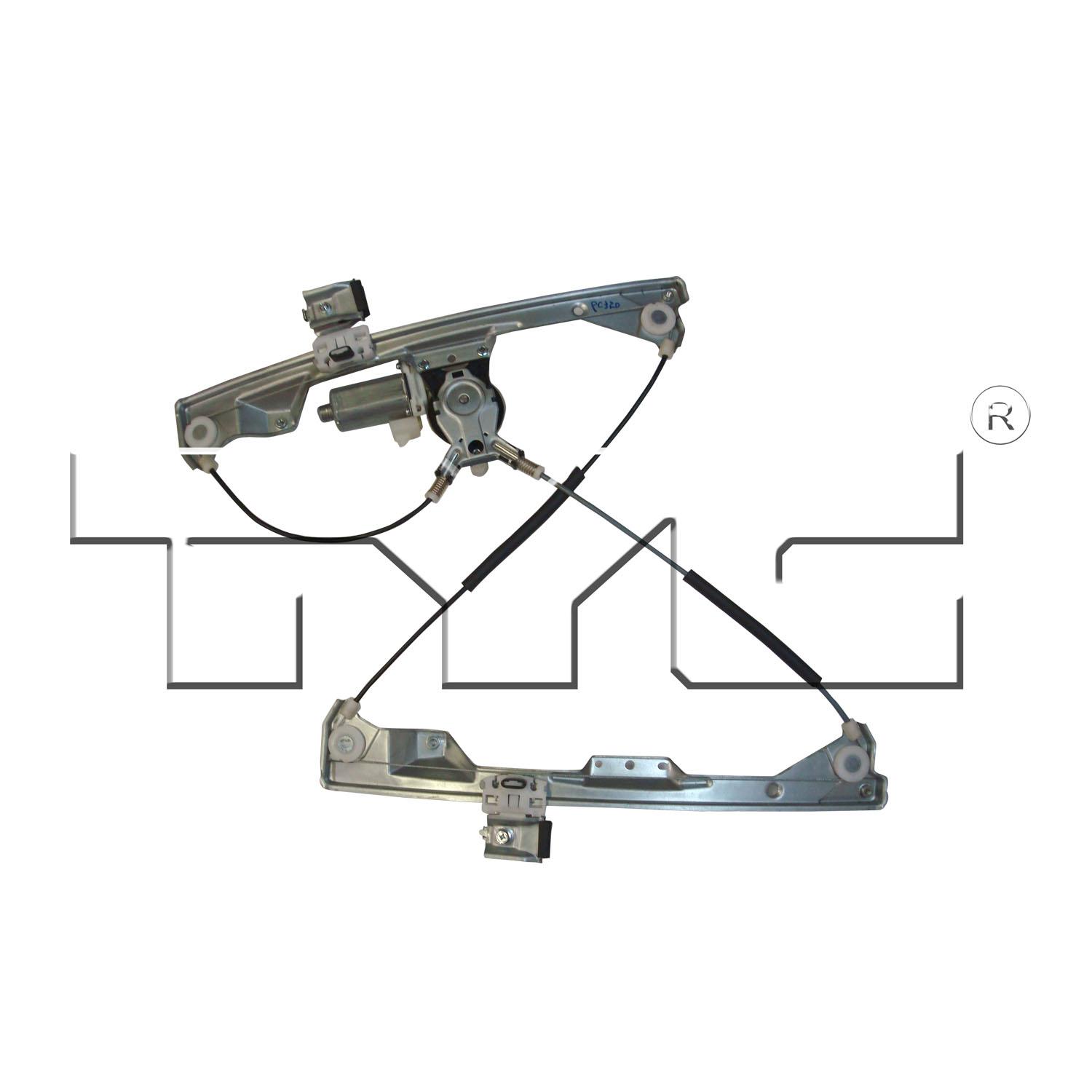 TYC 660354 - Power Window Motor and Regulator Assembly TYC 660354 Power Window Motor and Regulator Assembly product image 2 of 2