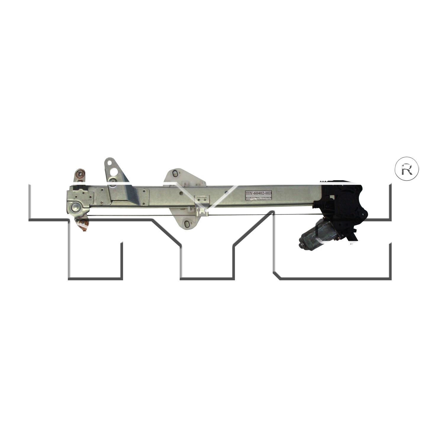 TYC 660383 - Power Window Motor and Regulator Assembly TYC 660383 Power Window Motor and Regulator Assembly product image 1 of 3