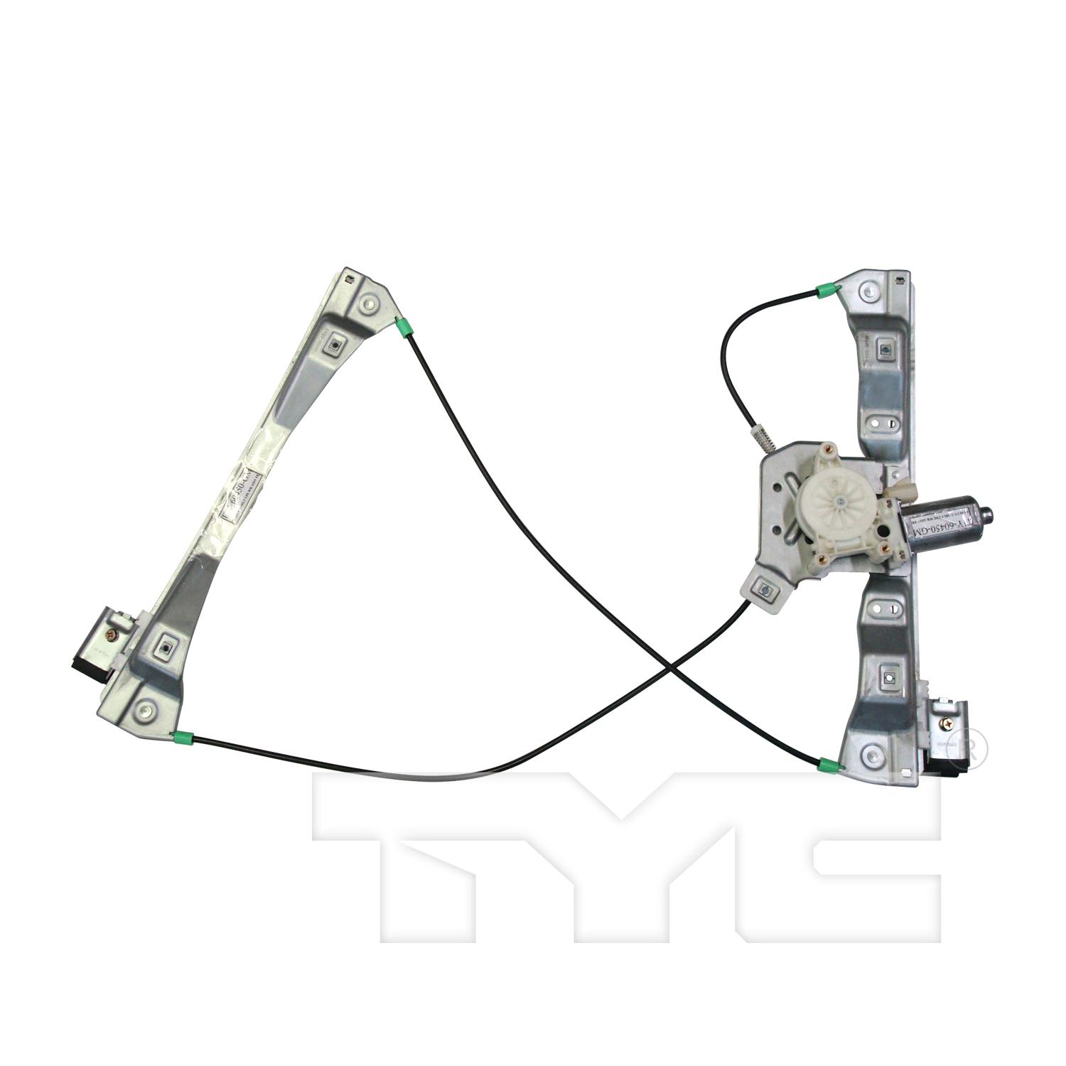 TYC 660387 - Power Window Motor and Regulator Assembly TYC 660387 Power Window Motor and Regulator Assembly product image 1 of 3
