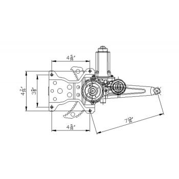 2006 Lexus RX330 Power Window Motor and Regulator Assembly Rear Right TYC 660389 image 1 of 1