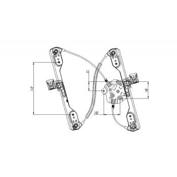 2008 Dodge Magnum Power Window Motor and Regulator Assembly Front Right TYC 660397 image 1 of 1