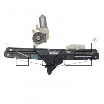 2009 Chrysler Sebring Power Window Motor and Regulator Assembly Rear Left TYC 660474 image 1 of 2