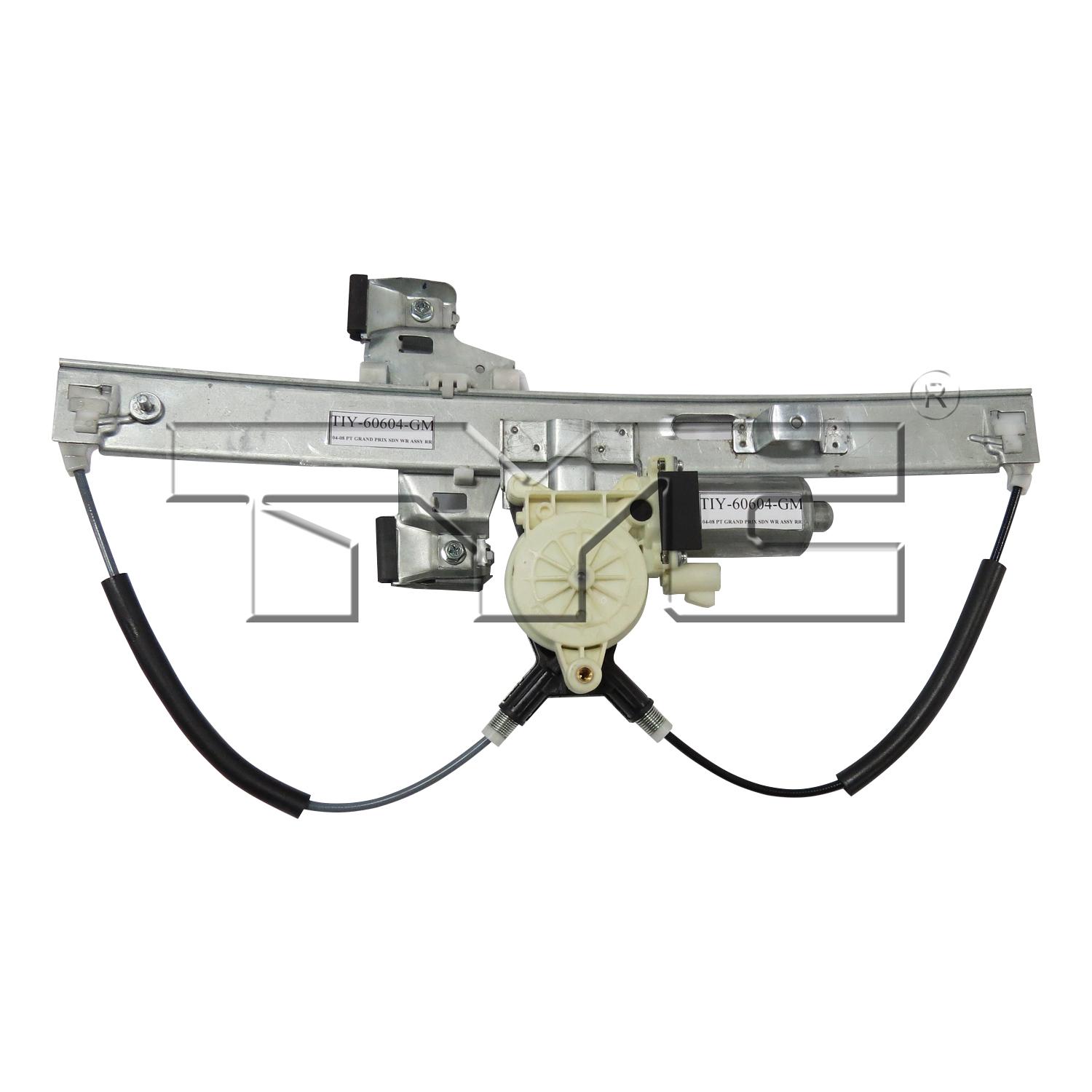 TYC 660509 Power Window Motor and Regulator Assembly product image 2 of 3