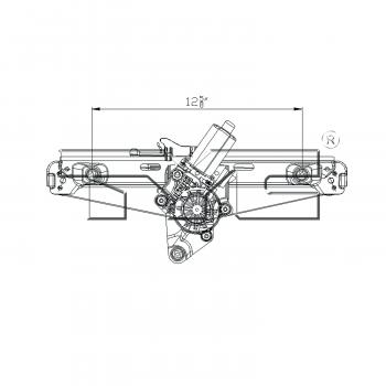 2006 Chevrolet Malibu Power Window Motor and Regulator Assembly Rear Right TYC 660513 image 4 of 4