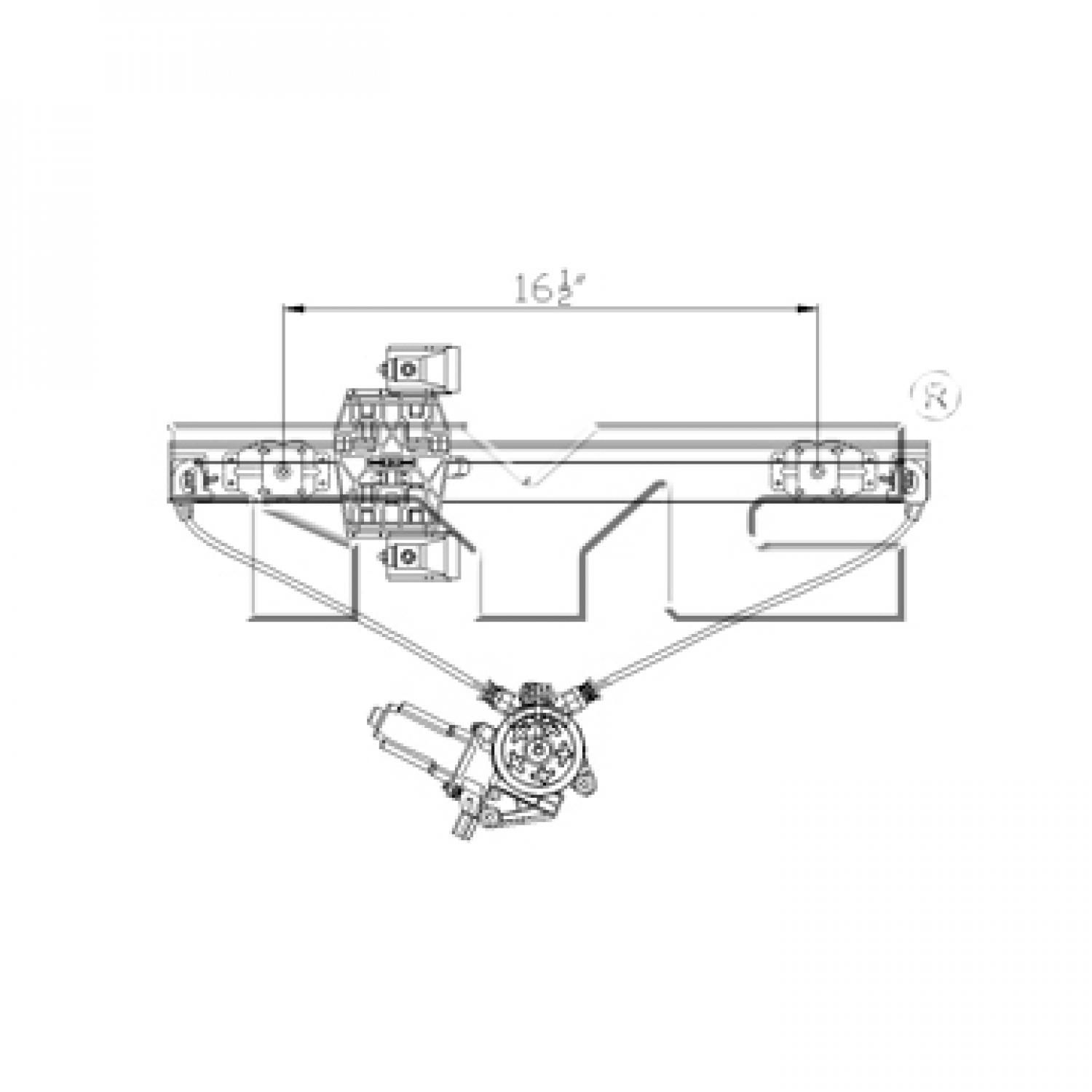 TYC 660518 - Power Window Motor and Regulator Assembly TYC 660518 Power Window Motor and Regulator Assembly product image 4 of 5