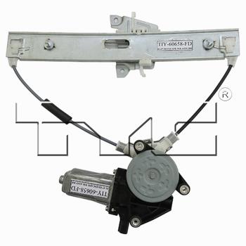 2005 Ford Escape Power Window Motor and Regulator Assembly Rear Right TYC 660531 image 3 of 4