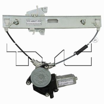 2005 Ford Escape Power Window Motor and Regulator Assembly Rear Left TYC 660532 image 3 of 4