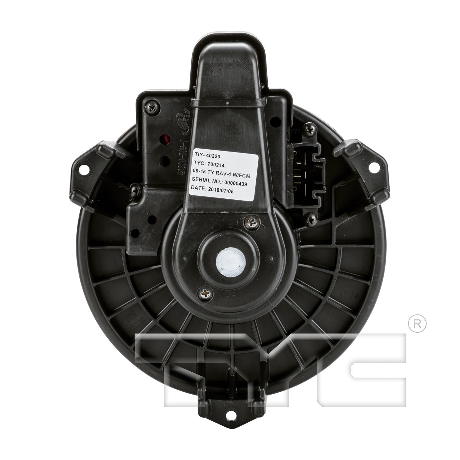 TYC 700214 - HVAC Blower Motor TYC 700214 HVAC Blower Motor product image 5 of 5