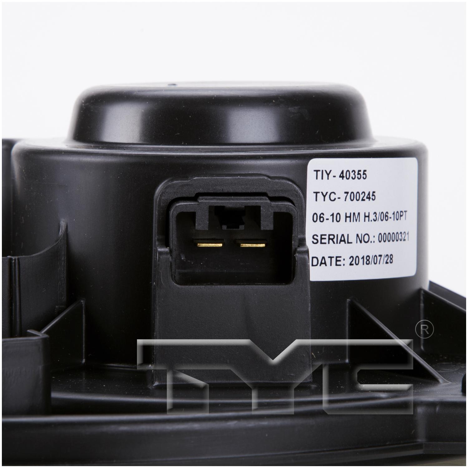 TYC 700245 HVAC Blower Motor product image 3 of 5