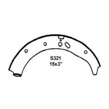 1981 GMC C7000 Drum Brake Shoe Front Wagner Brake ANA321R image 2 of 2