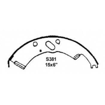 1981 GMC C7000 Drum Brake Shoe Rear Wagner Brake ANA381R image 2 of 2