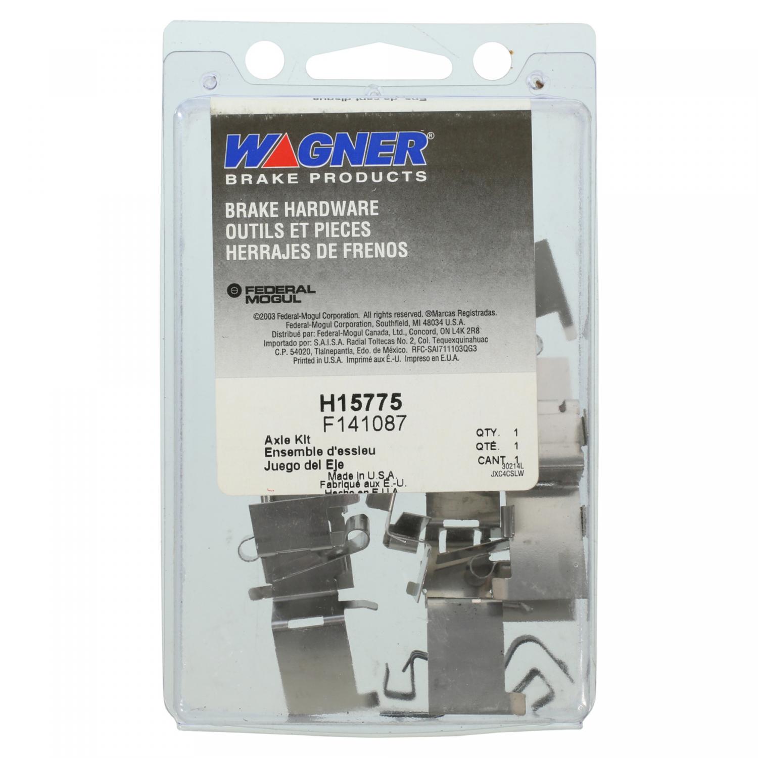 Wagner Brake H15775 Disc Brake Hardware Kit product image 1 of 2