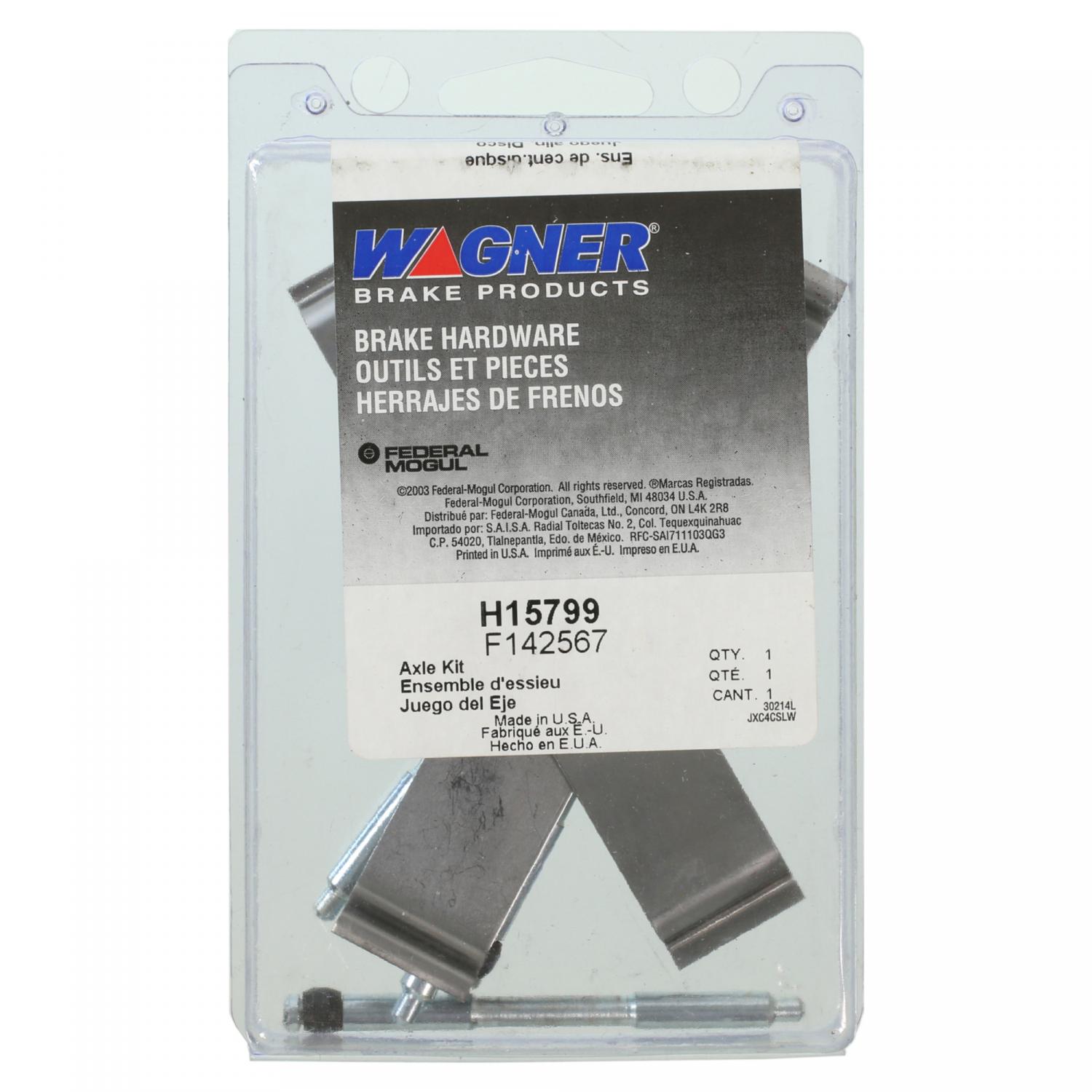 Wagner Brake H15799 - Disc Brake Hardware Kit Wagner Brake H15799 Disc Brake Hardware Kit product image 1 of 2