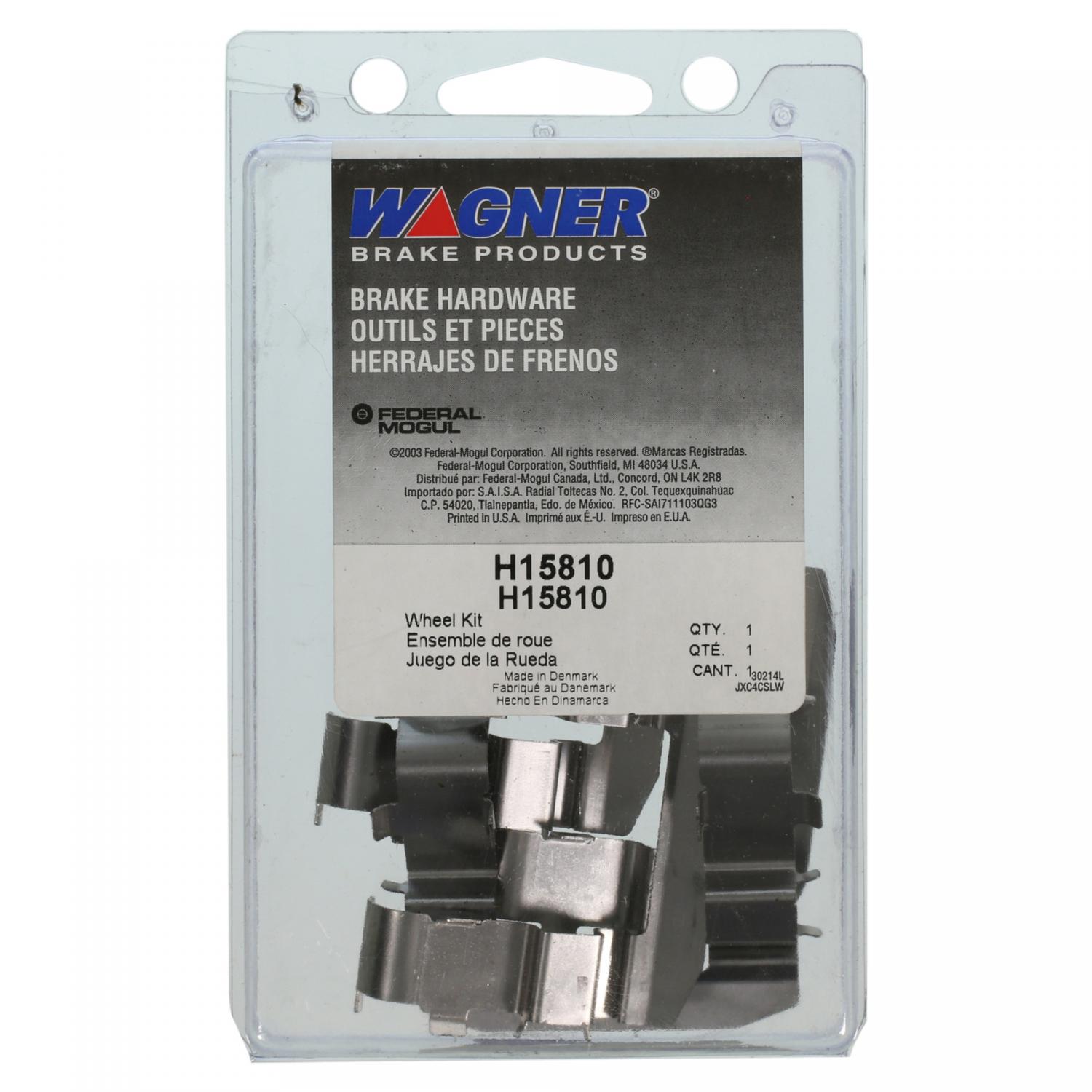 Wagner Brake H15810 - Disc Brake Hardware Kit Wagner Brake H15810 Disc Brake Hardware Kit product image 1 of 2