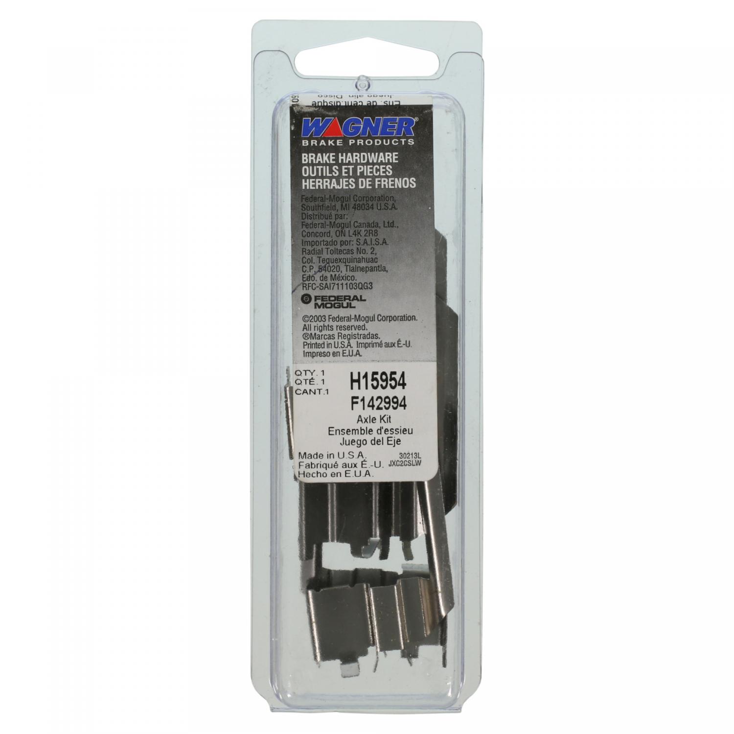 Wagner Brake H15954 - Disc Brake Hardware Kit Wagner Brake H15954 Disc Brake Hardware Kit product image 1 of 2