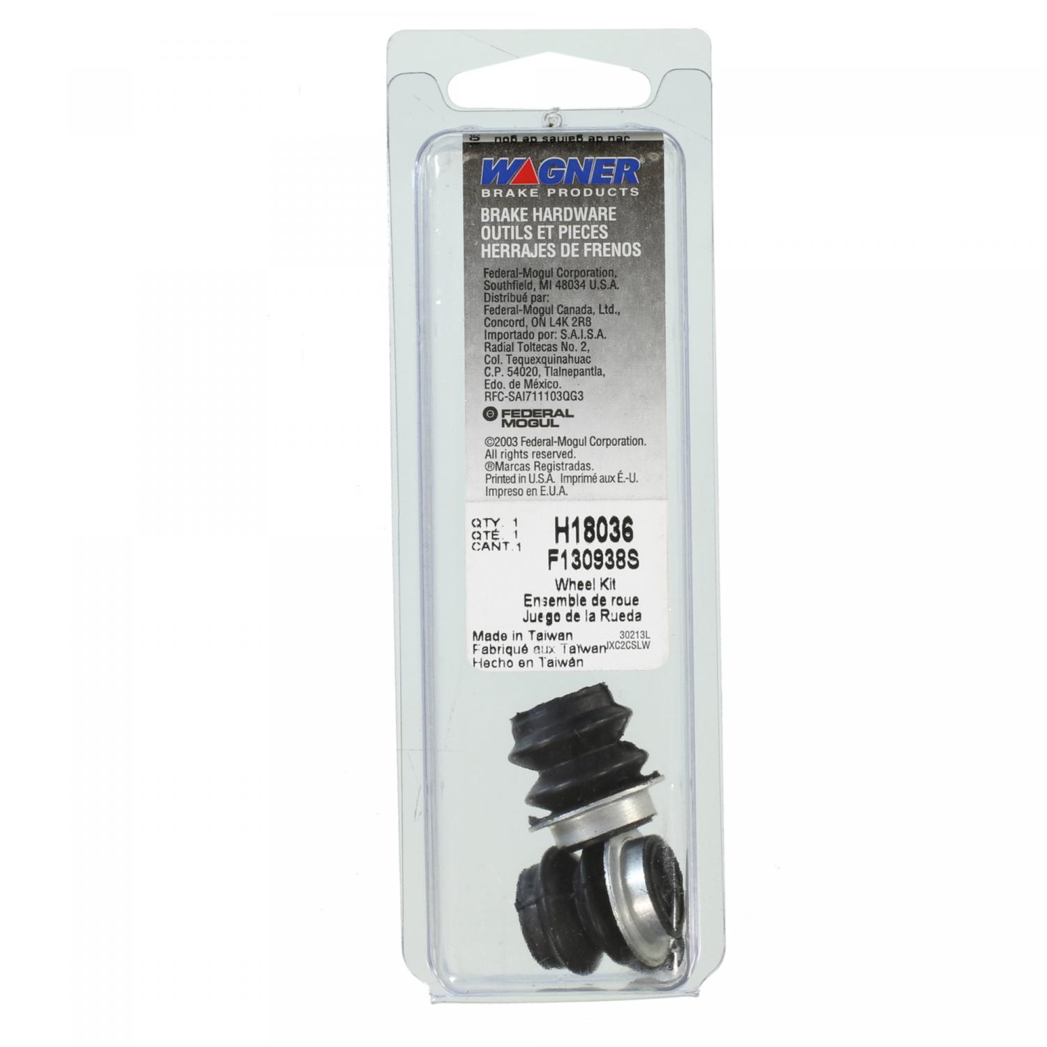 Wagner Brake H18036 Disc Brake Caliper Guide Pin Boot Kit product image 1 of 2