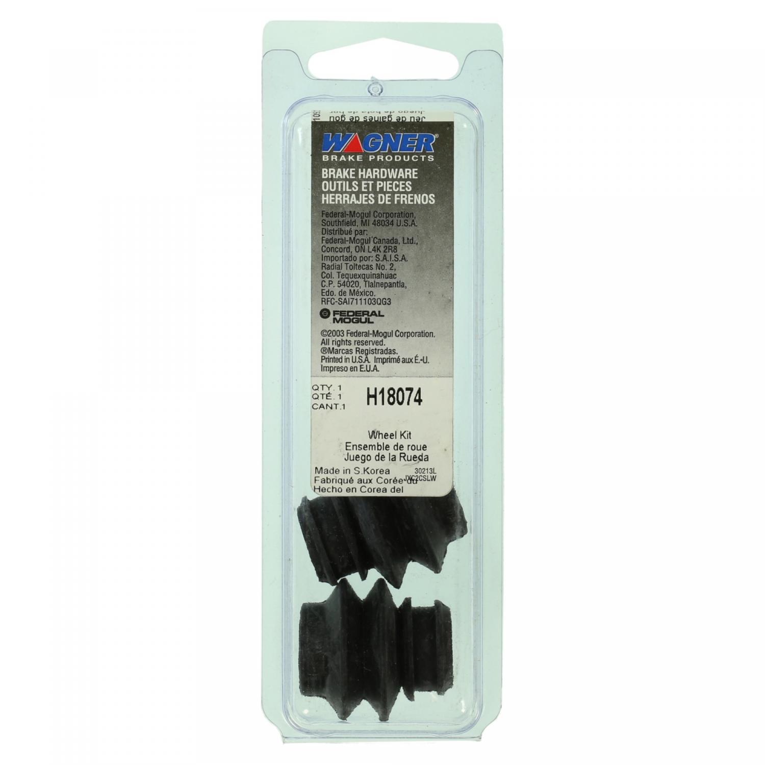 Wagner Brake H18074 - Disc Brake Caliper Guide Pin Boot Kit Wagner Brake H18074 Disc Brake Caliper Guide Pin Boot Kit product image 1 of 2