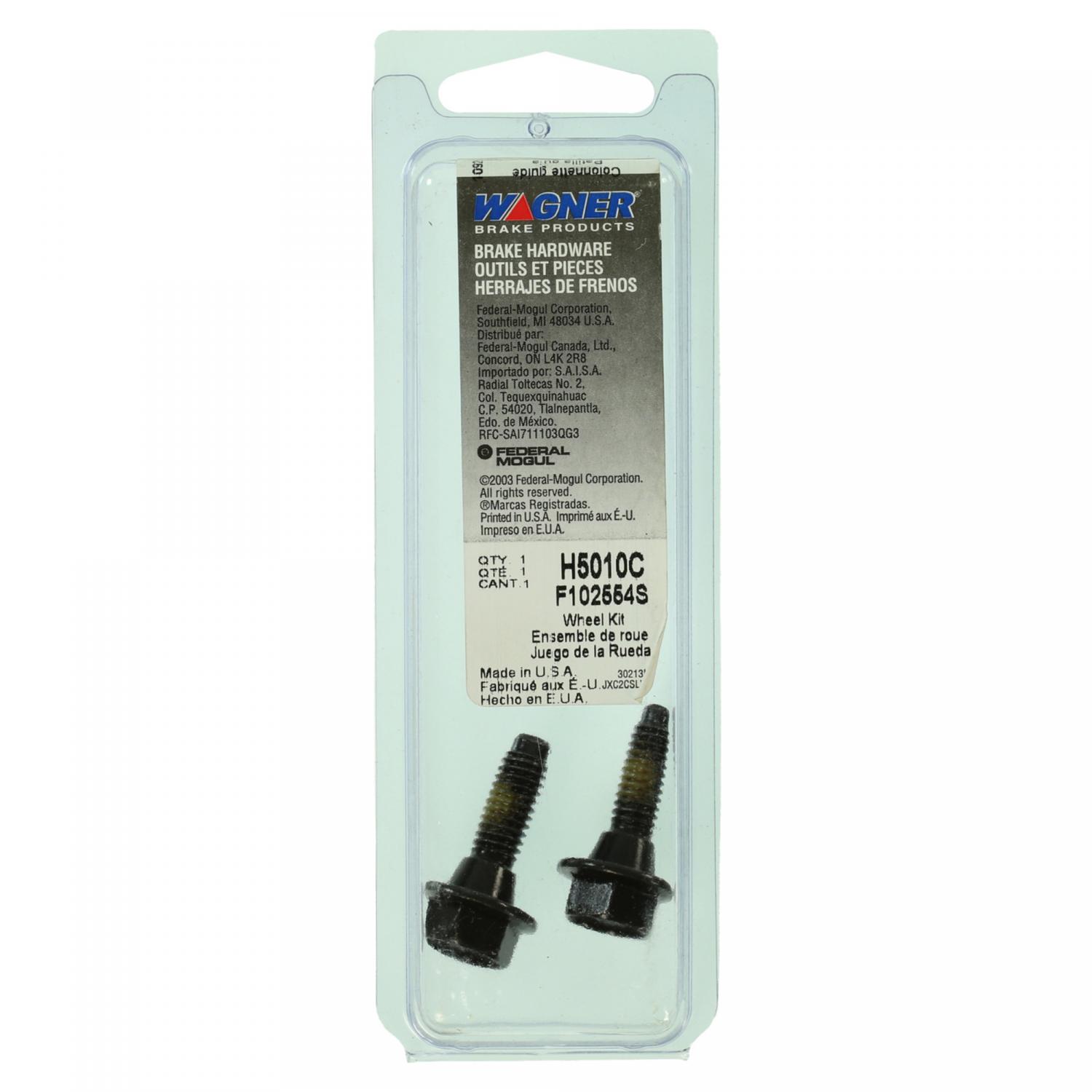 Wagner Brake H5010C Bolt product image 1 of 2