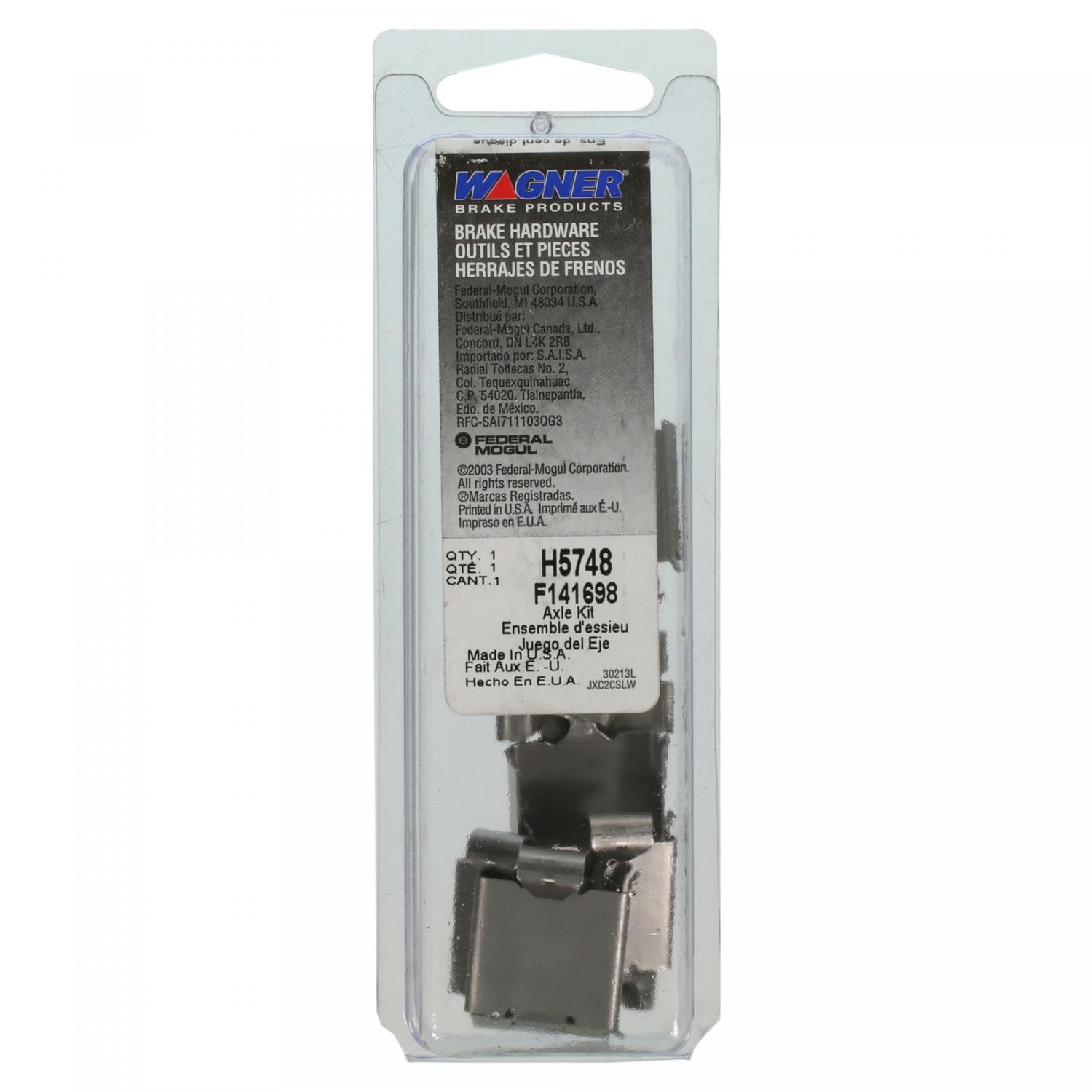 Wagner Brake H5748 - Disc Brake Hardware Kit Wagner Brake H5748 Disc Brake Hardware Kit product image 1 of 2