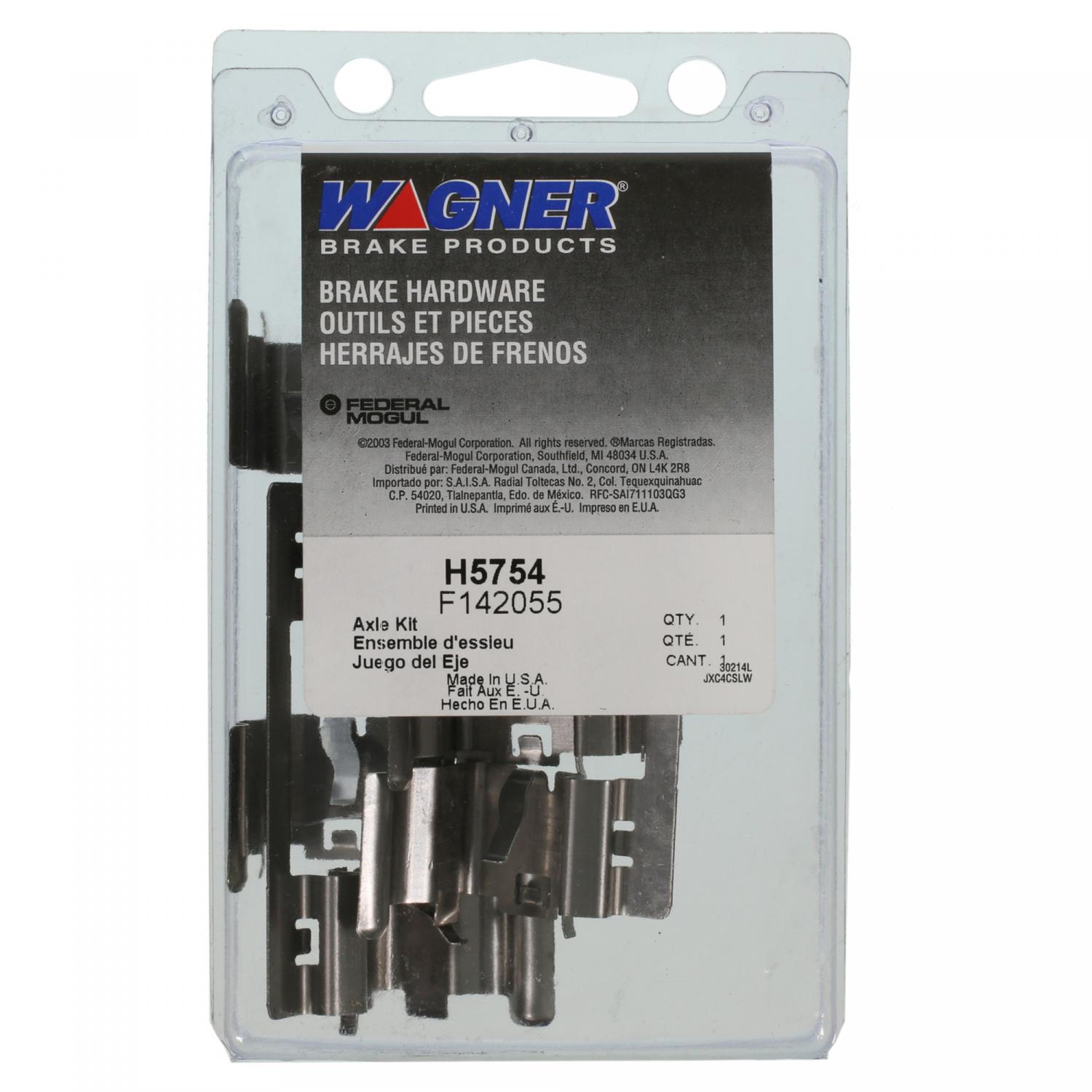 Wagner Brake H5754 - Disc Brake Hardware Kit Wagner Brake H5754 Disc Brake Hardware Kit product image 1 of 2