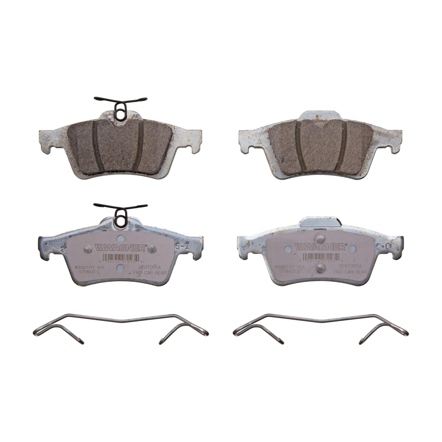 Wagner Brake OEX1095A - Disc Brake Pad Wagner Brake OEX1095A Disc Brake Pad product image 1 of 1