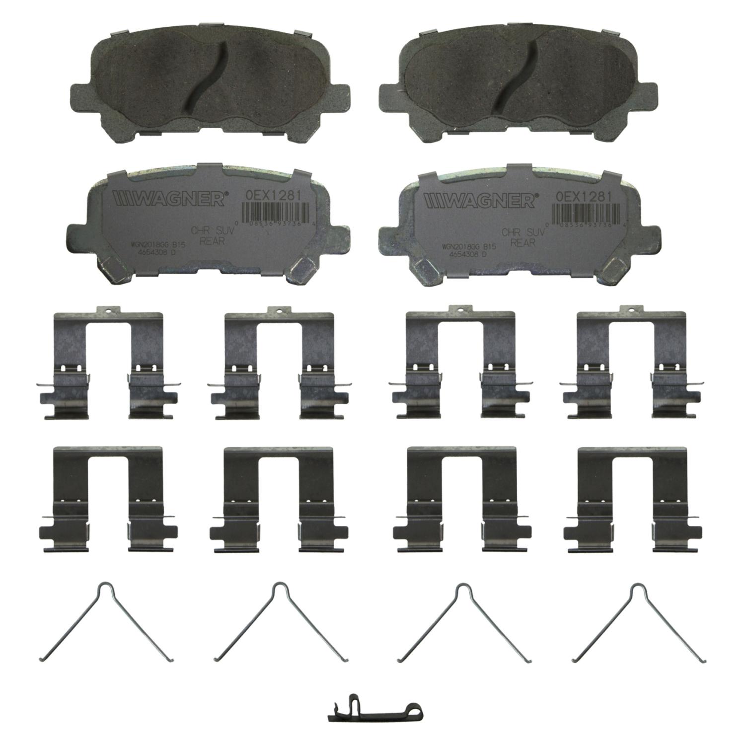 Wagner Brake OEX1281 - Disc Brake Pad Wagner Brake OEX1281 Disc Brake Pad product image 1 of 1