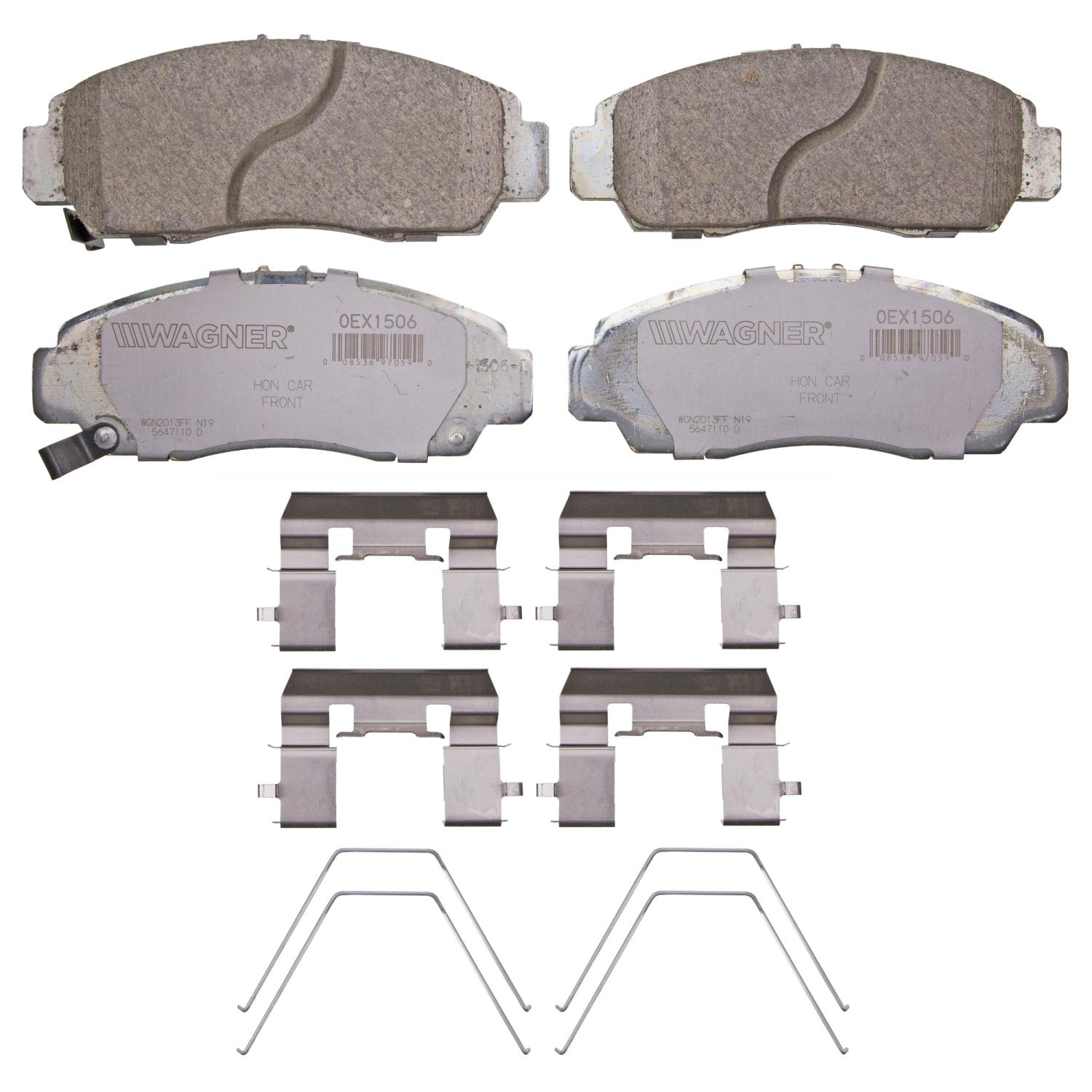 Wagner Brake OEX1506 - Disc Brake Pad Wagner Brake OEX1506 Disc Brake Pad product image 1 of 1