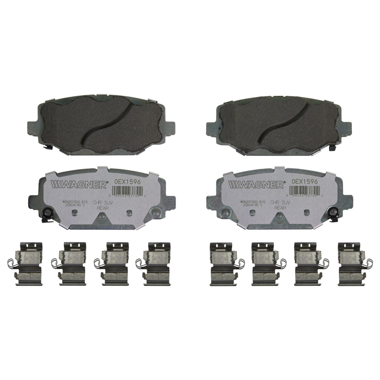 Wagner Brake OEX1596 - Disc Brake Pad Wagner Brake OEX1596 Disc Brake Pad product image 1 of 1