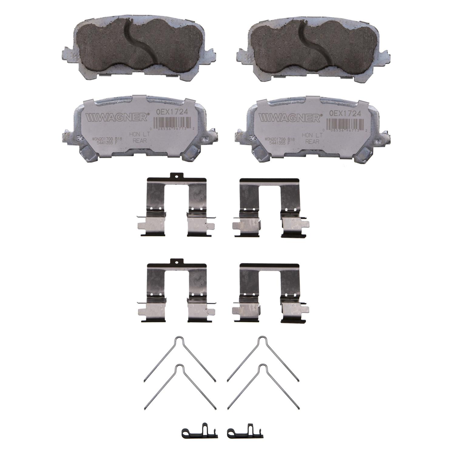 Wagner Brake OEX1724 - Disc Brake Pad Wagner Brake OEX1724 Disc Brake Pad product image 1 of 1