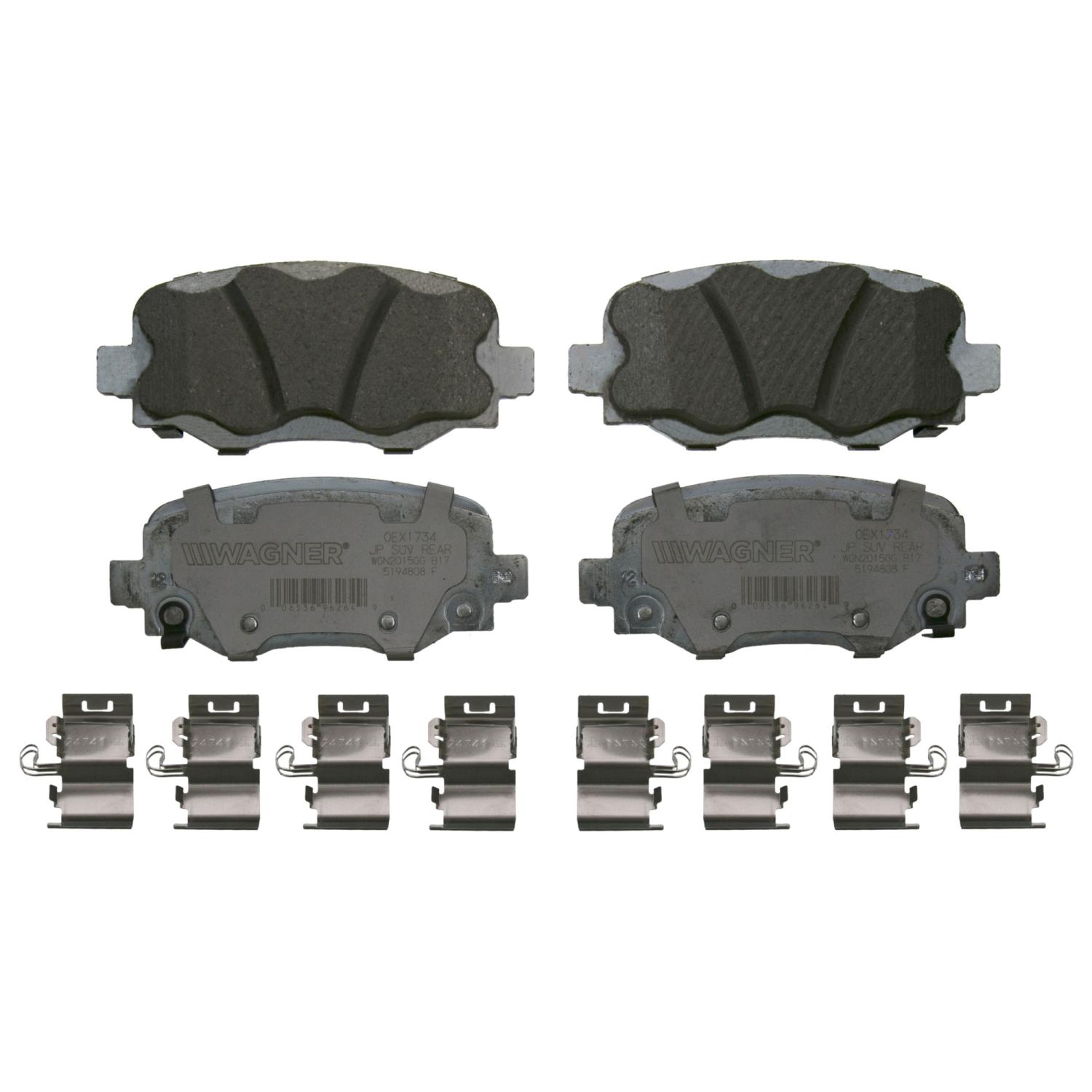 Wagner Brake OEX1734 - Disc Brake Pad Wagner Brake OEX1734 Disc Brake Pad product image 1 of 1