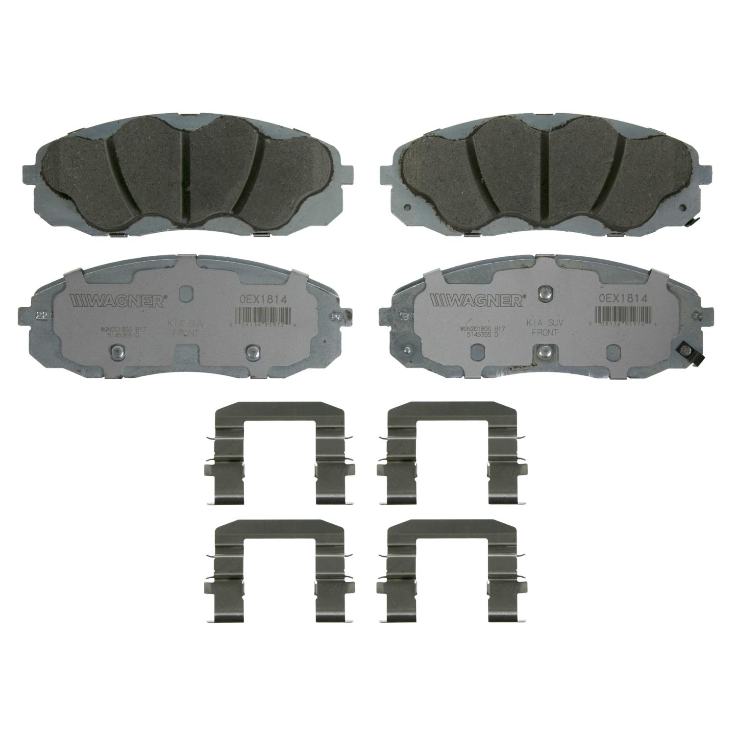 Wagner Brake OEX1814 - Disc Brake Pad Wagner Brake OEX1814 Disc Brake Pad product image 1 of 1