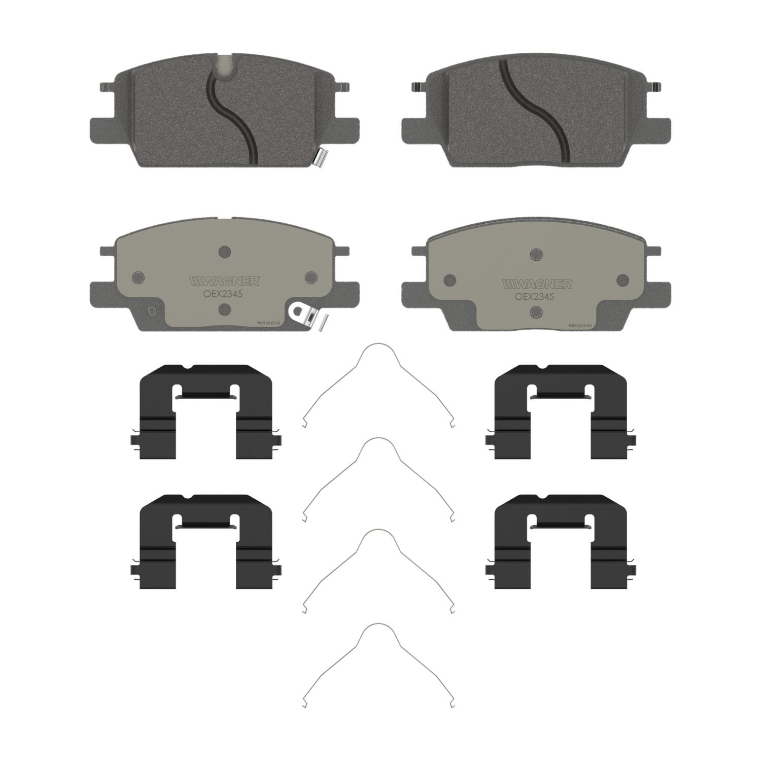 Wagner Brake OEX2345 - Disc Brake Pad Wagner Brake OEX2345 Disc Brake Pad product image 1 of 1