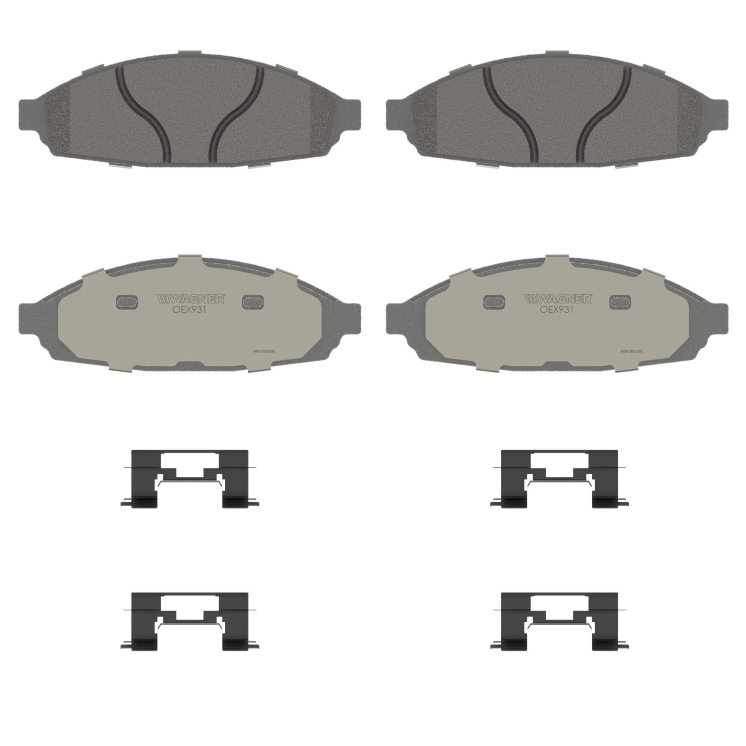 Wagner Brake OEX931 - Disc Brake Pad Wagner Brake OEX931 Disc Brake Pad product image 1 of 1