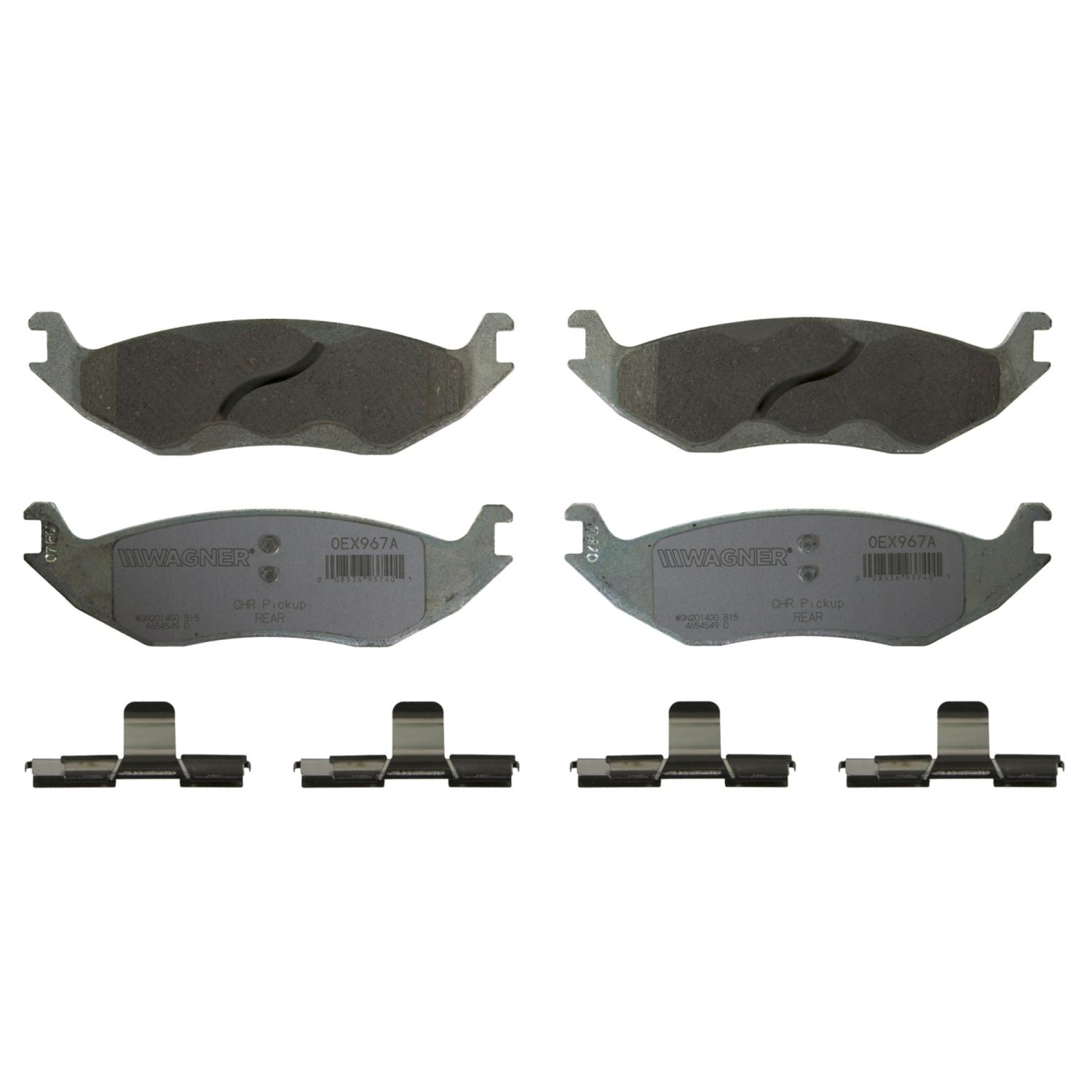 Wagner Brake OEX967A - Disc Brake Pad Wagner Brake OEX967A Disc Brake Pad product image 1 of 1