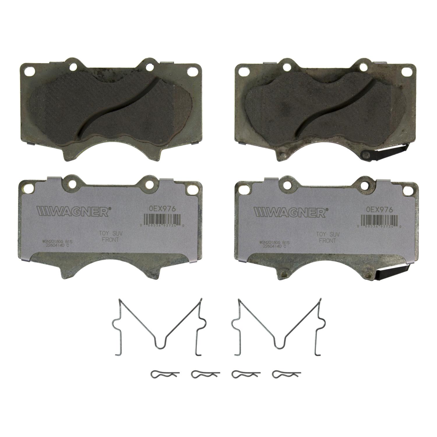 Wagner Brake OEX976 - Disc Brake Pad Wagner Brake OEX976 Disc Brake Pad product image 1 of 1