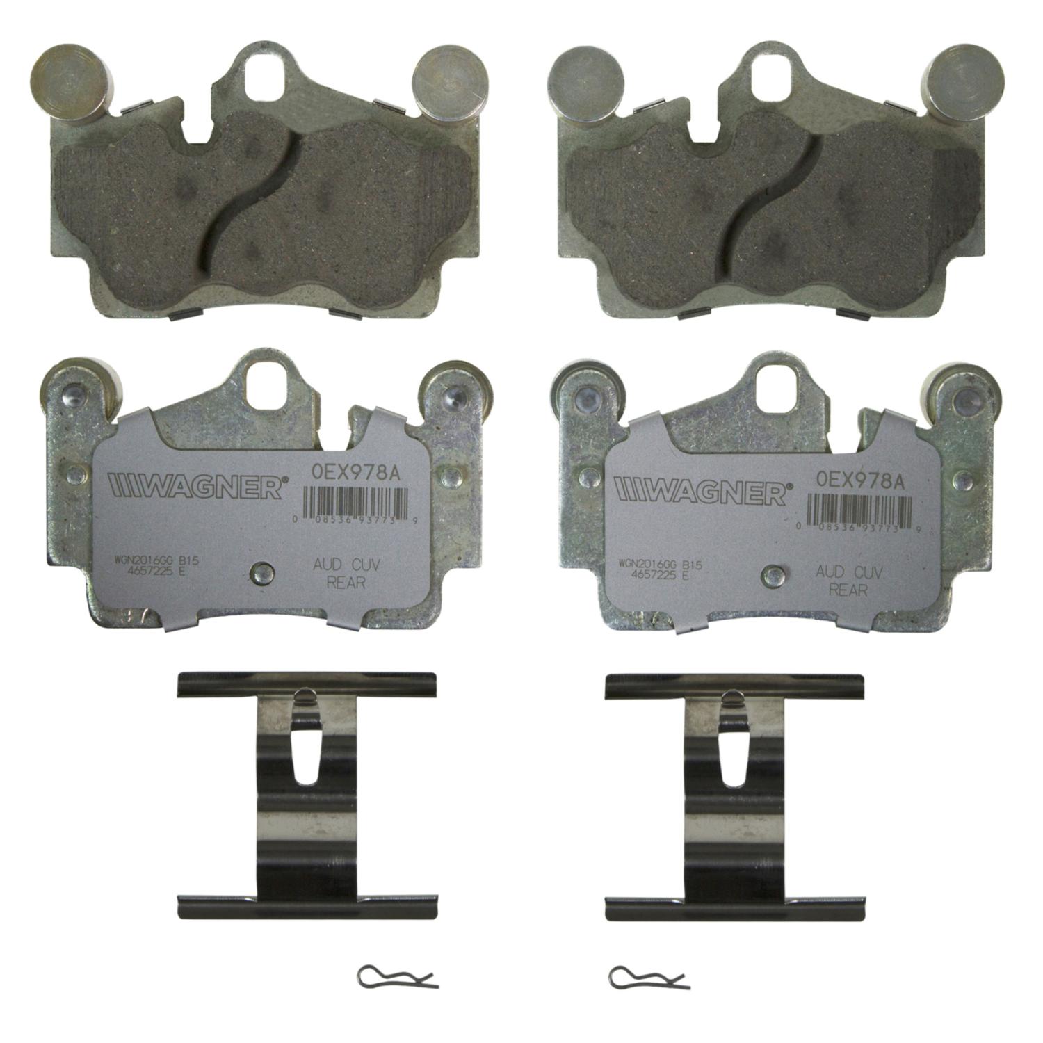 Wagner Brake OEX978A - Disc Brake Pad Wagner Brake OEX978A Disc Brake Pad product image 1 of 1