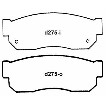 1985 Nissan Pulsar NX Disc Brake Pad Front Wagner Brake PD275 image 1 of 1