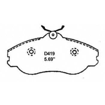 1994 Audi 90 Disc Brake Pad Front Wagner Brake PD419 image 1 of 1