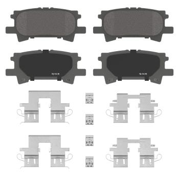 2005 Toyota Highlander Disc Brake Pad Rear Wagner Brake PD996 image 2 of 2