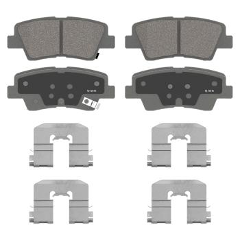 2014 Hyundai Accent Disc Brake Pad Rear Wagner Brake QC1544 image 2 of 2