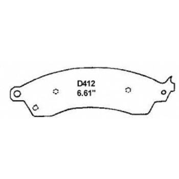 1990 Pontiac Firebird Disc Brake Pad Front Wagner Brake SX412 image 2 of 2